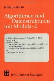 Tapa de Algorithmen und Datenstrukturen mit Modula-2