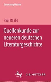 Tapa de Quellenkunde zur neueren deutschen Literaturgeschichte