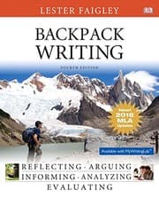 Tapa de Backpack Writing, MLA Update Edition
