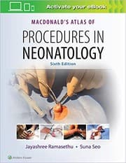 Tapa de MacDonald's Atlas of Procedures in Neonatology
