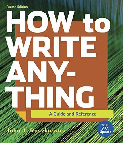 Tapa de How to Write Anything with 2020 APA Update