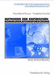 Tapa de Methoden der empirischen Kommunikationsforschung