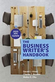 Tapa de The Business Writer's Handbook with 2020 APA Update