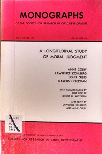 Tapa de Longitudinal Study of Moral Judgment