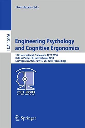 Tapa de Engineering Psychology and Cognitive Ergonomics
