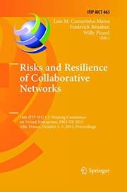 Tapa de Risks and Resilience of Collaborative Networks