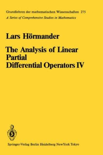 Tapa de The Analysis of Linear Partial Differential Operators IV