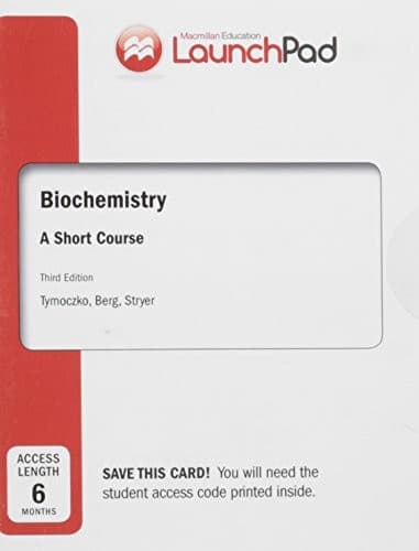 Tapa de LaunchPad for Tymoczko's Biochemistry