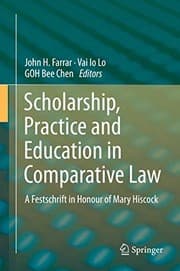 Tapa de Scholarship, Practice and Education in Comparative Law