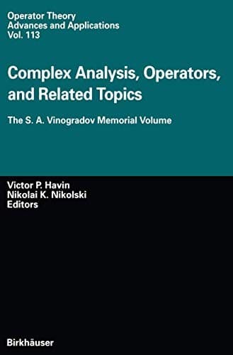 Tapa de "Complex Analysis, Operators, and Related Topics"
