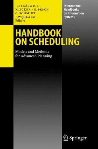 Tapa de Handbook on scheduling