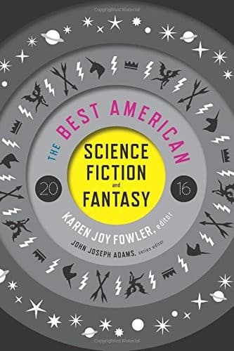 Tapa de The Best American Science Fiction and Fantasy 2016