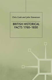Tapa de British Historical Facts, 1760-1830