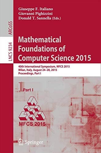 Tapa de Mathematical Foundations of Computer Science 2015