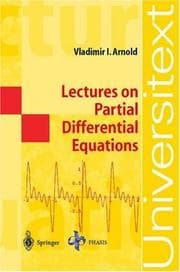 Tapa de Lectures on Partial Differential Equations (Universitext)