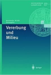 Tapa de Vererbung und Milieu (Heidelberger Jahrbücher Bd. 45)