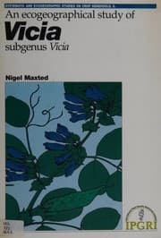 Tapa de An ecogeographical study of Vicia subgenus Vicia