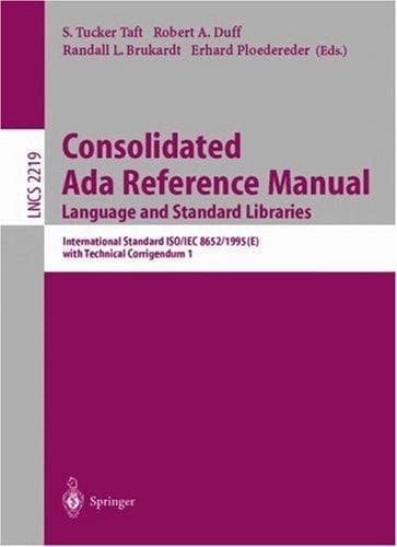 Tapa de Consolidated Ada reference manual
