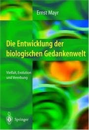 Tapa de Die Entwicklung der biologischen Gedankenwelt
