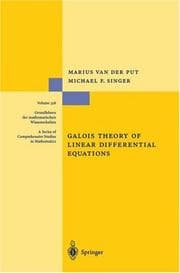 Tapa de Galois theory of linear differential equations