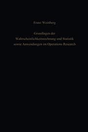 Tapa de Grundlagen der Wahrscheinlichkeitsrechnung und Statistik sowie Anwendungen im Operations Research