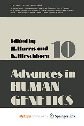 Tapa de Advances in Human Genetics 10