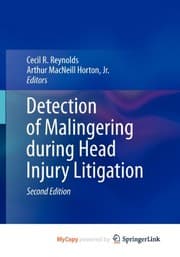 Tapa de Detection of Malingering during Head Injury Litigation