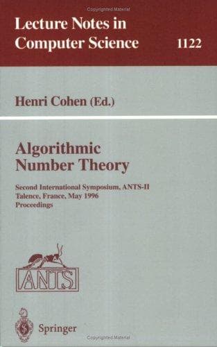 Tapa de Algorithmic number theory