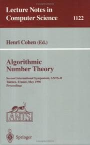 Tapa de Algorithmic Number Theory