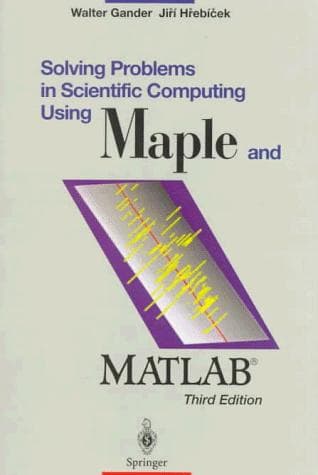 Tapa de Solving problems in scientific computing using Maple and MATLAB