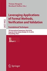 Tapa de Leveraging Applications of Formal Methods, Verification and Validation : Foundational Techniques
