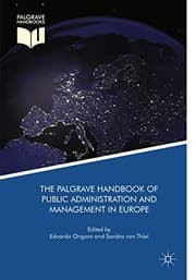 Tapa de The Palgrave Handbook of Public Administration and Management in Europe