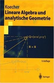 Tapa de Lineare Algebra und analytische Geometrie