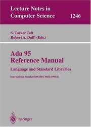 Tapa de Ada 95 reference manual