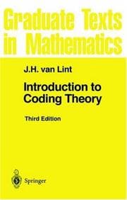 Tapa de Introduction to coding theory