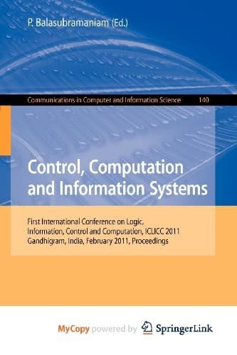 Tapa de Control, Computation and Information Systems