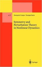 Tapa de Symmetry and perturbation theory in nonlinear dynamics