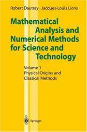 Tapa de Mathematical Analysis and Numerical Methods for Science and Technology