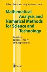 Tapa de Mathematical Analysis and Numerical Methods for Science and Technology