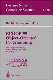 Tapa de ECOOP '99 - Object-Oriented Programming