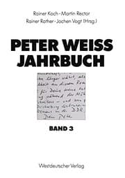 Tapa de Peter Weiss Jahrbuch 3
