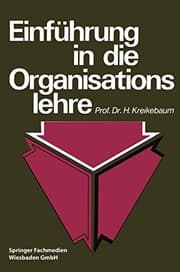 Tapa de Einführung in die Organisationslehre