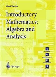Tapa de Introductory mathematics, algebra, and analysis