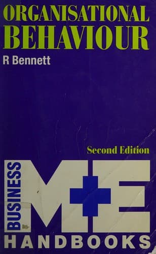 Tapa de Organisational Behaviour