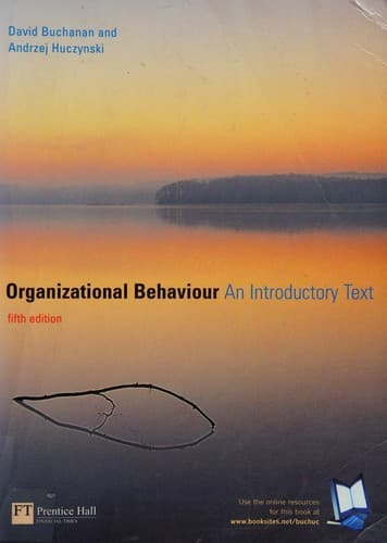 Tapa de Organizational behaviour