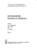 Tapa de Nonparametric statistical inference