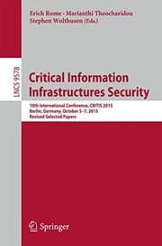 Tapa de Critical Information Infrastructures Security