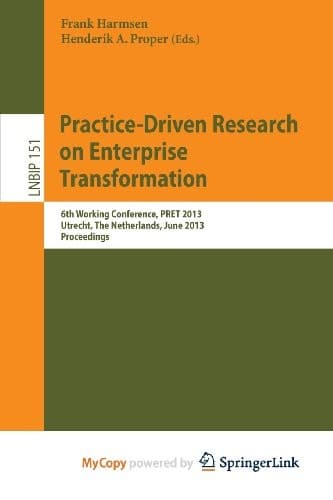 Tapa de Practice-Driven Research on Enterprise Transformation