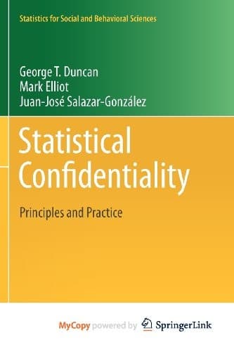 Tapa de Statistical Confidentiality