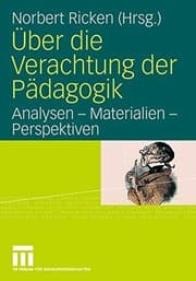 Tapa de Über die Verachtung der Pädagogik